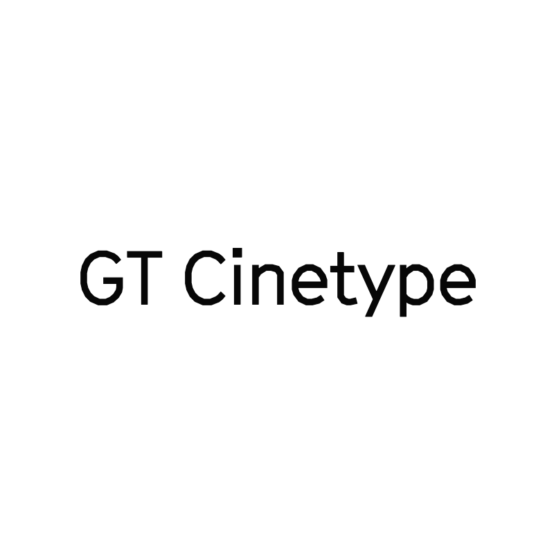 GT Cinetype specimen